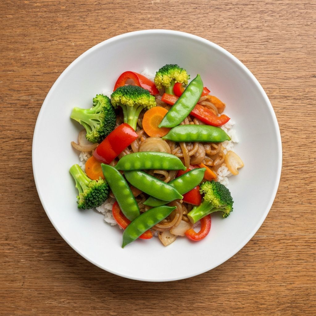 Vegetables in dishes